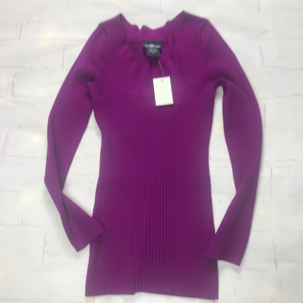 NWT: it’s our time-Purple Long Sleeve Ribbed Sweater Sz X-Large